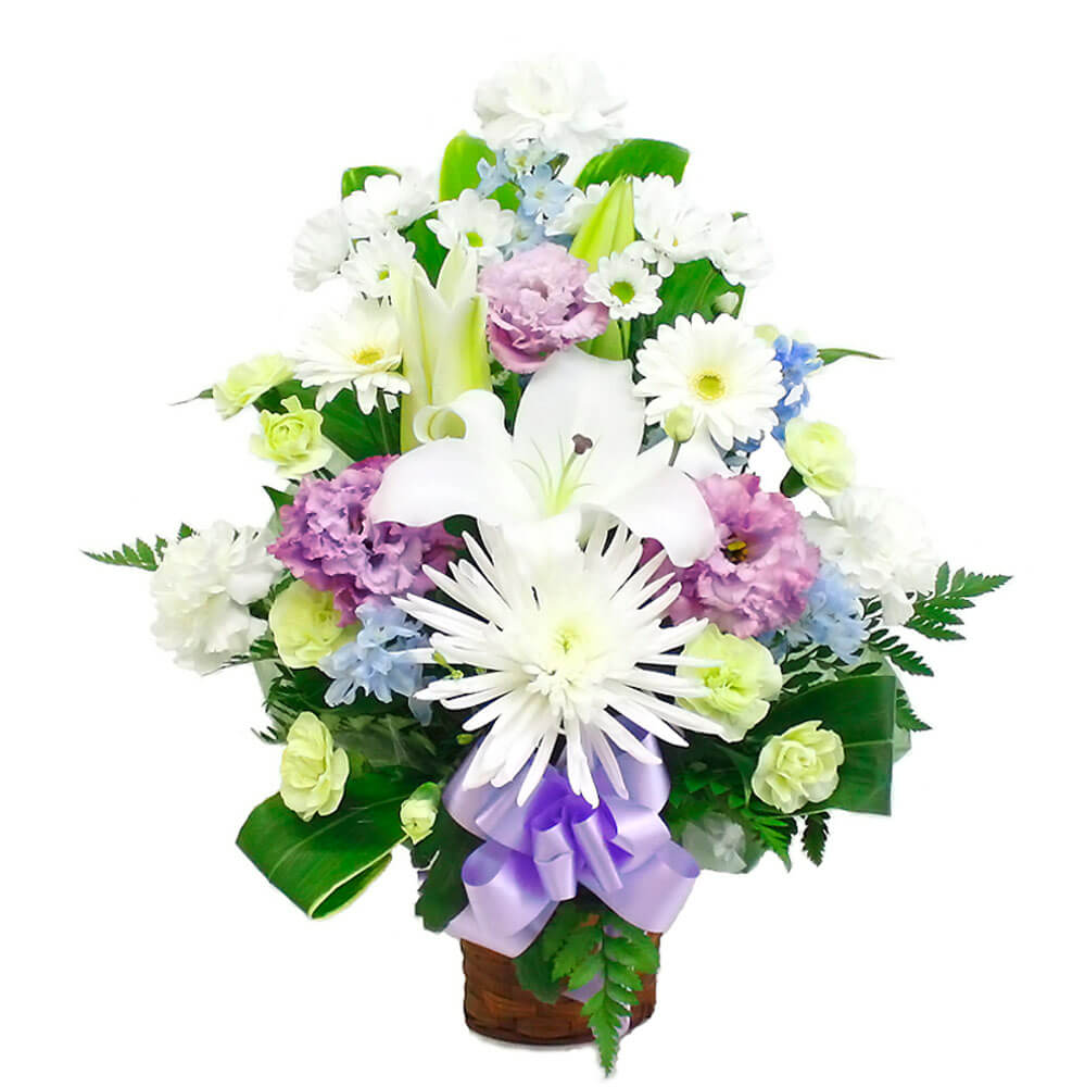 供花 「お供えアレンジ・デラックス トール」 (電報なし) お供え花
