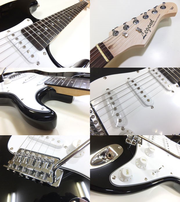 Aria Proll エレキギター 初心者 セット ZOOM G1Four付 LST-Z/BK