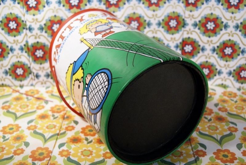 激レア サンリオ旧ロゴ パティ＆ジミー 1976年初期 ゴミ箱