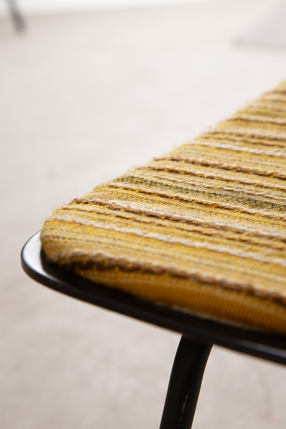 stoop | Chair by Pierre Guariche for Stainer in Wood and Stripe