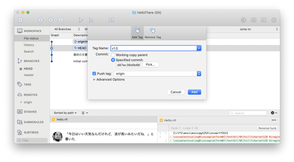 もうこれ以下は無理というぐらい最低限なバージョン管理