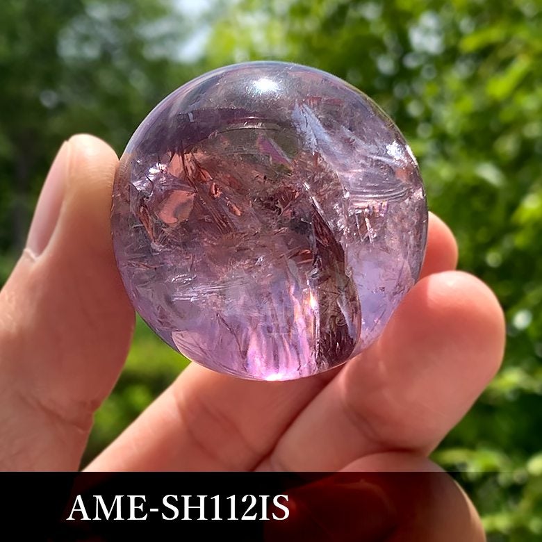 新着情報☆美しいパープルレインボー！ブラジル産アメジストスフィア