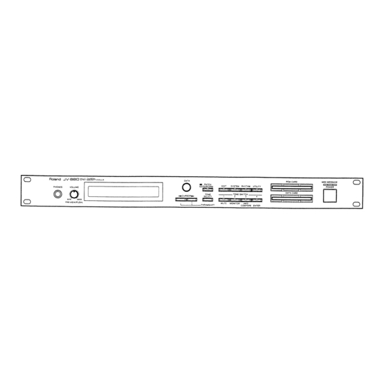 Data Card; Initialize - Roland JV-880 Owner's Manual [Page 176