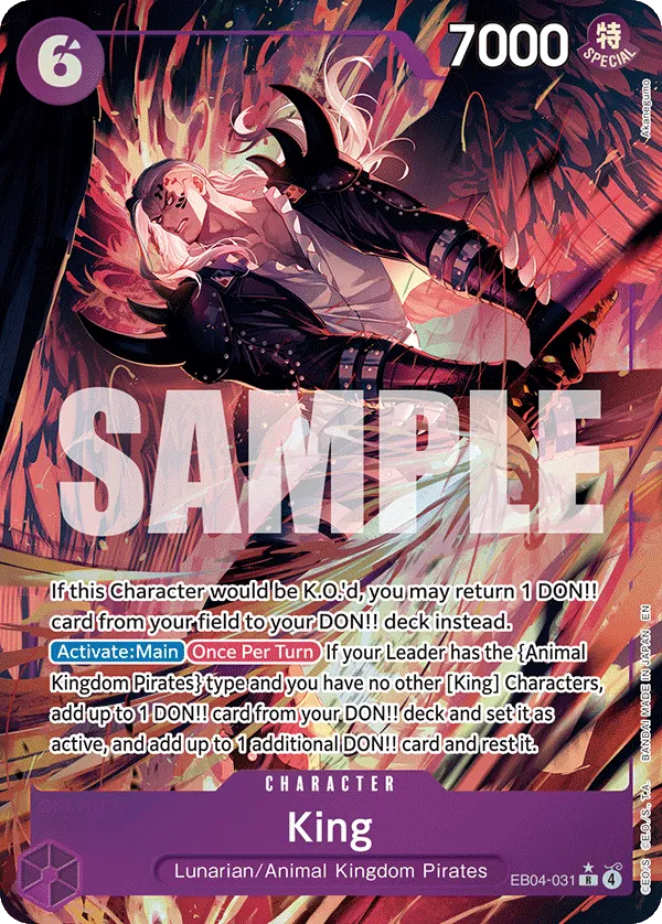 OP08-057 King One Piece Card Game Card | One Piece Card Game