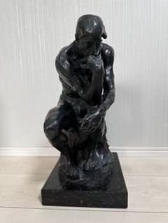 オーギュスト・ロダン/A・Rodin】ブロンズ銅『考える人』置物 大理石台
