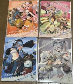 モンスターハンターワイルズ×ホロライブ ねぽらぼクリアファイル全4種