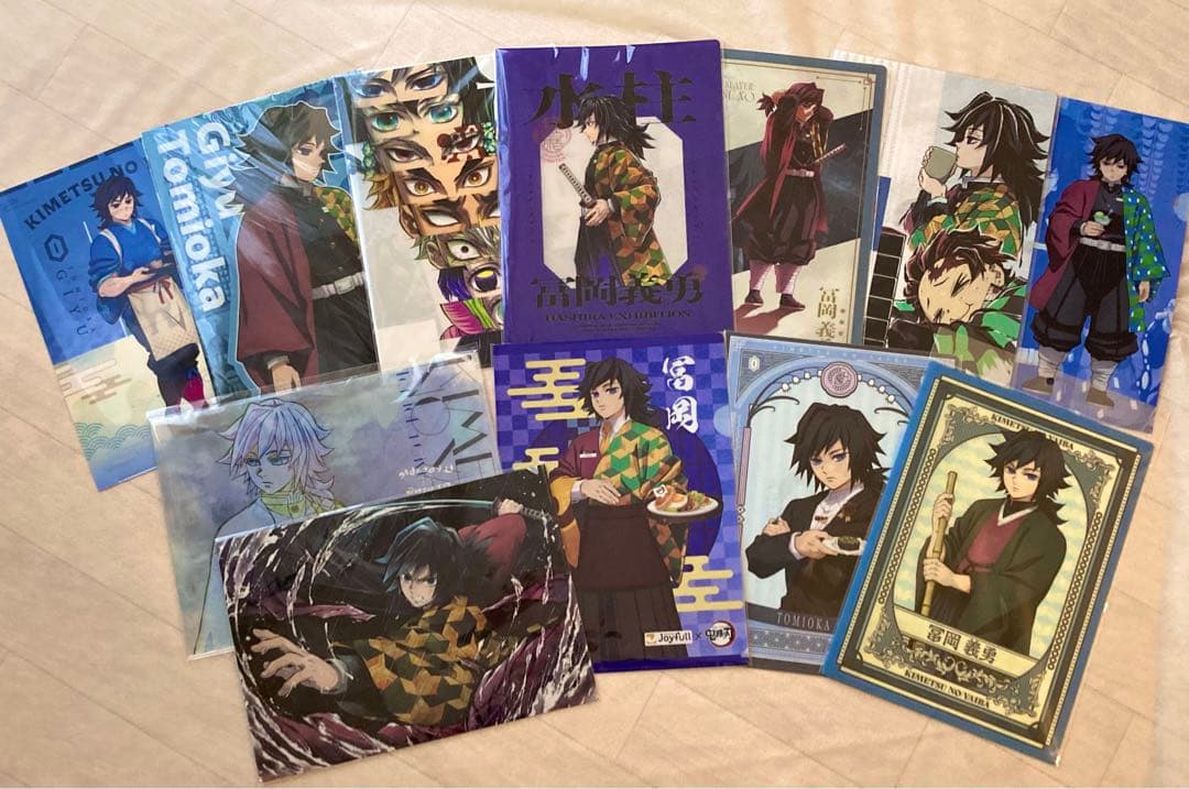 鬼滅の刃 冨岡義勇 クリアファイル 柱展 柱稽古編 無限城 忘れじの一刀 アニメ「鬼滅の刃」全集中展 -刀鍛冶の里編・柱稽古編- クリア