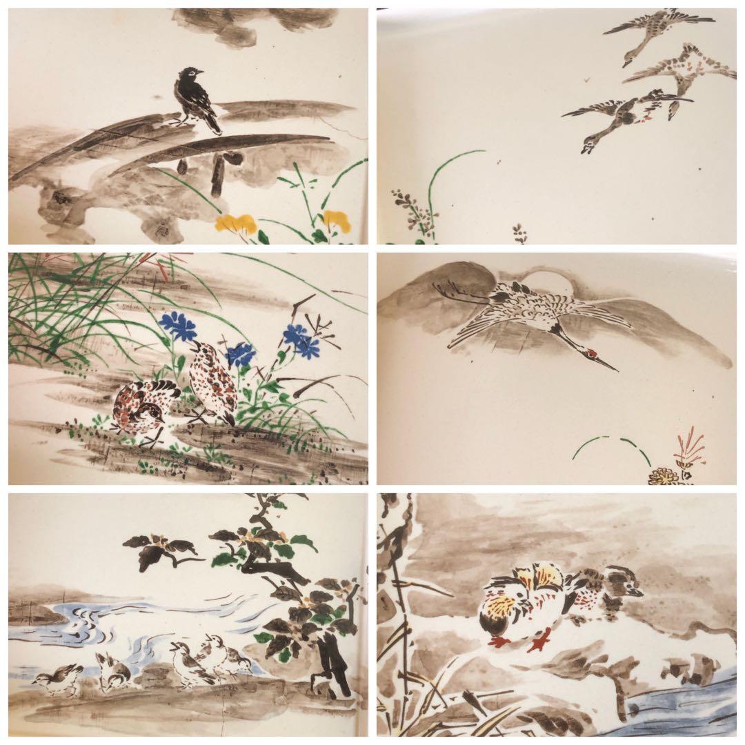 《R》尾形乾山 色絵十二ヶ月歌絵皿12客 MOA美術館 共箱 260116き4