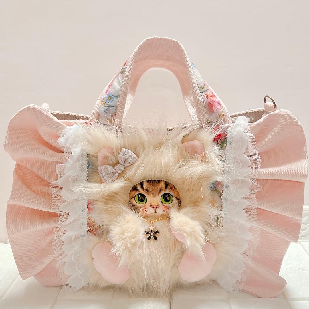 コヤンイサムチョン モフモフサンダーちゃん フリルトートバッグ