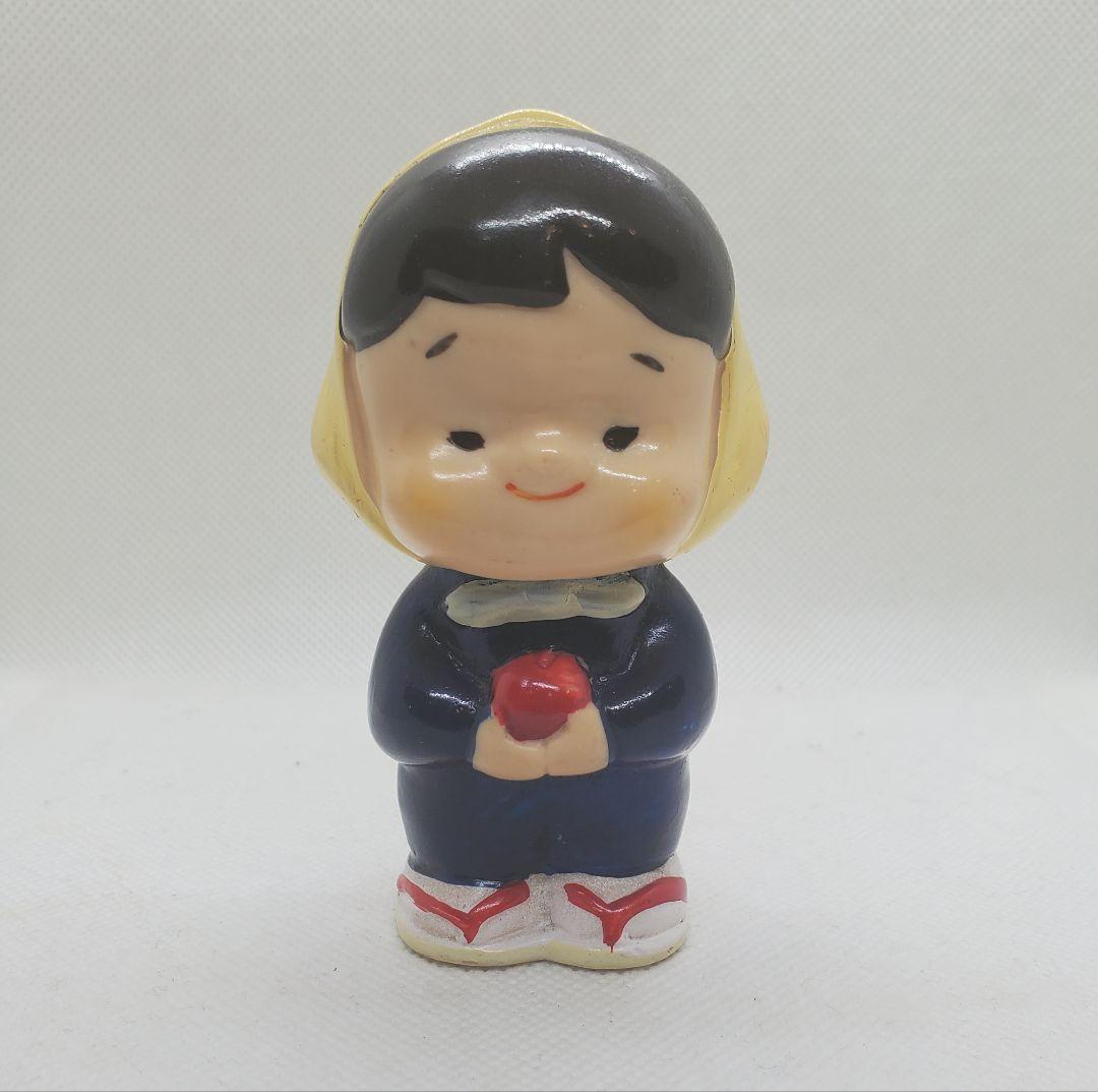 信用組合　くみちゃん　ソフビ　貯金箱　レトロ 昭和レトロ 日芸信用組合 くみちゃん ソフビ 貯金箱 - メルカリ