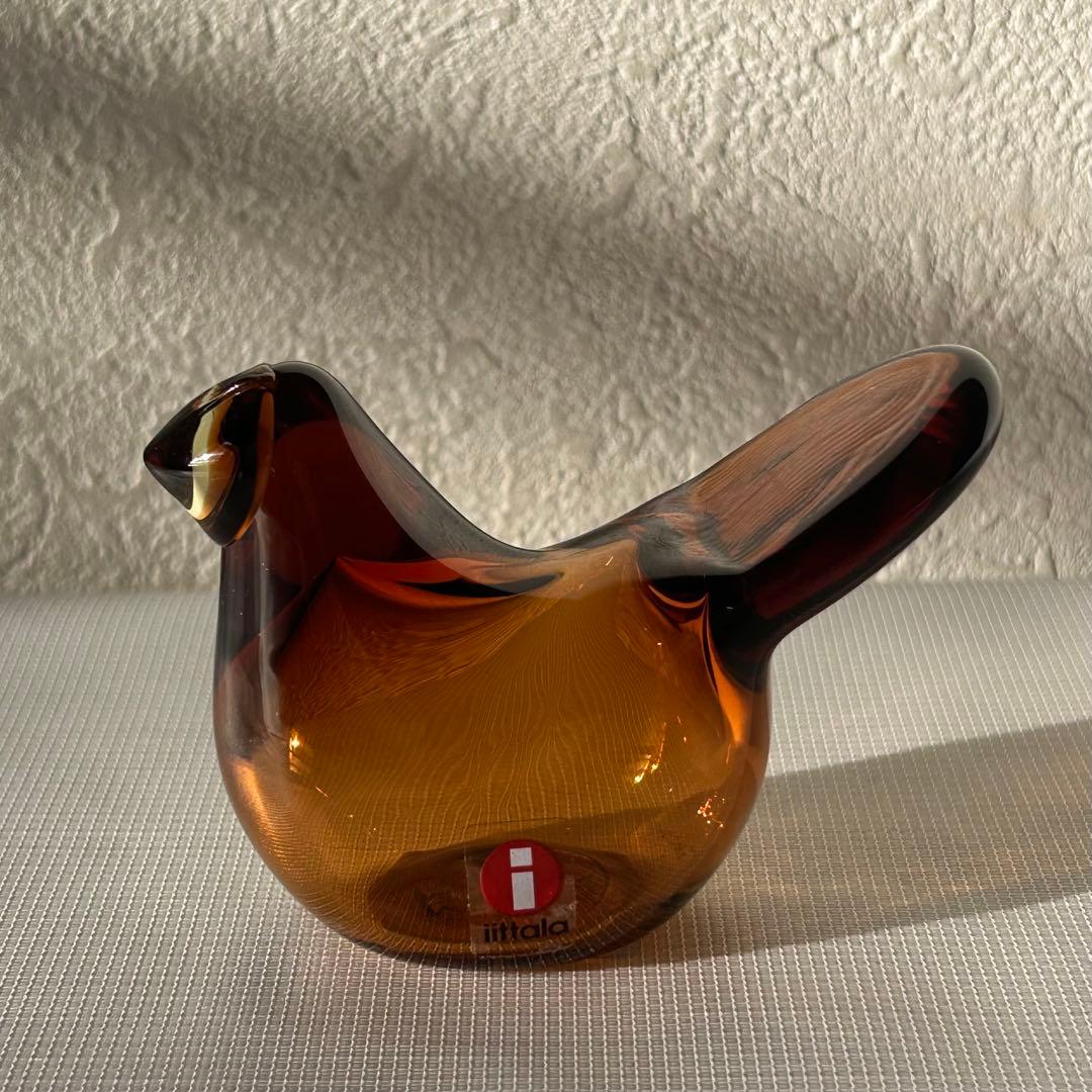 イッタラ オイバ・トイッカ ガラスの鳥 シエッポ Sieppo カッパー