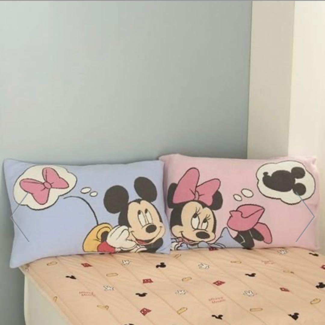 ジェラートピケ Mickey&Minnie ジャガードピローケース　セット Sleep】Mickey&Minnie / ジャガードピローケース(枕カバー)｜ルーム