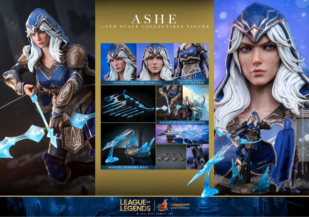 ホットトイズ VGM60 リーグ・オブ・レジェンド』 アッシュ 1/6 Ashe ビデオゲーム・マスターピース】『リーグ・オブ・レジェンド』1/6