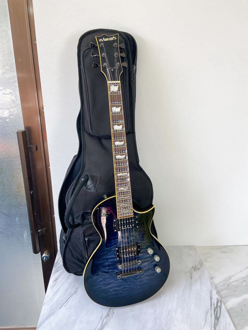 ＃エドワーズ　エレキギター　楽器 EDWARDS エドワーズ E-LP-CTM/P Black エレキギター(EDWARDS Legacy