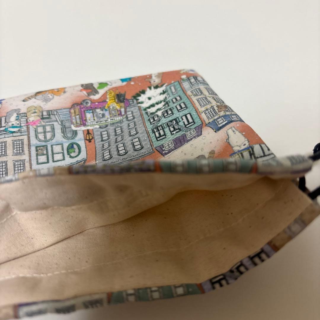 感謝価格 SALE 新作生地 ユキエモン 巾着 ハンドメイド 小物入れ