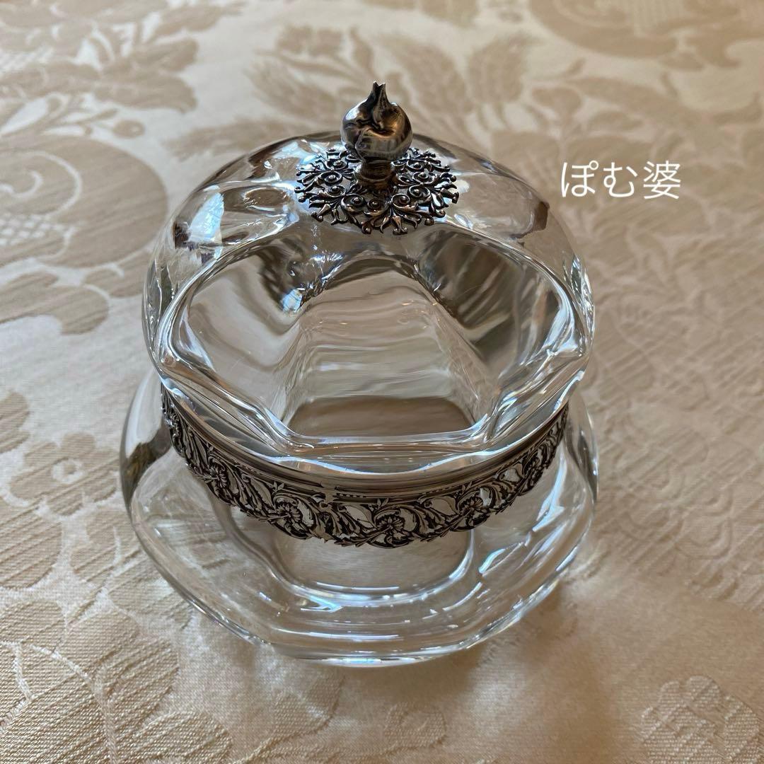 ①パリ窯／プレート ②ボンボニエール／クリスタル＋純銀 ③レードル