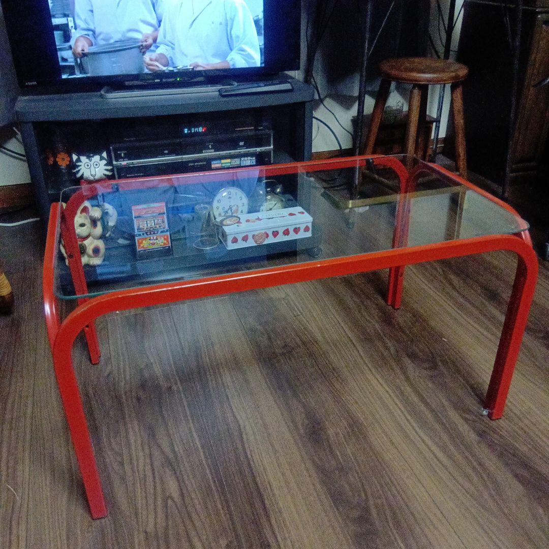 昭和レトロガラステーブル ガラステーブル 80s レトロ｜Yahoo!フリマ（旧PayPayフリマ）