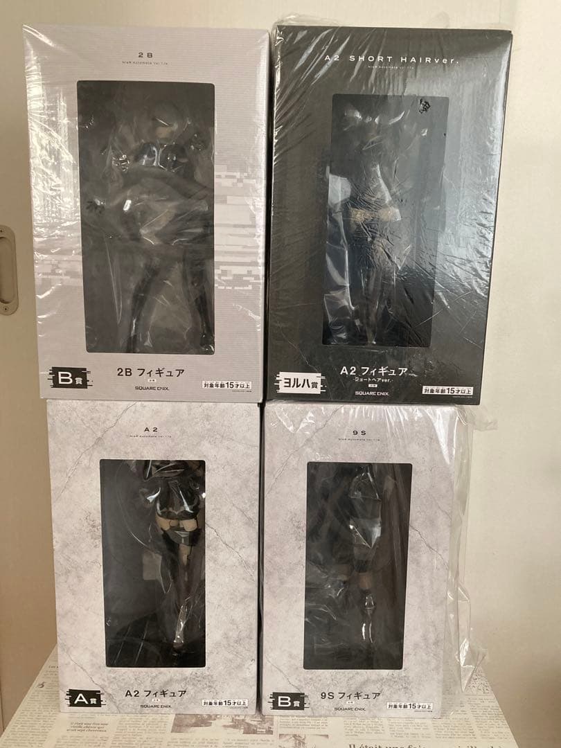 ニーアオートマタ　 2B A2 9S ヨルハ 放送記念くじ フィギュア4体セット アニメ『ニーア オートマタ』放送記念くじが本日（3/21）よりローソン