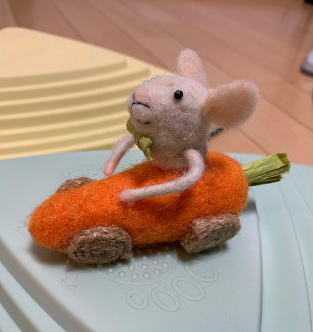 専用 スタジオクリップ 羊毛フェルト ネズミオーナメント 5点セット
