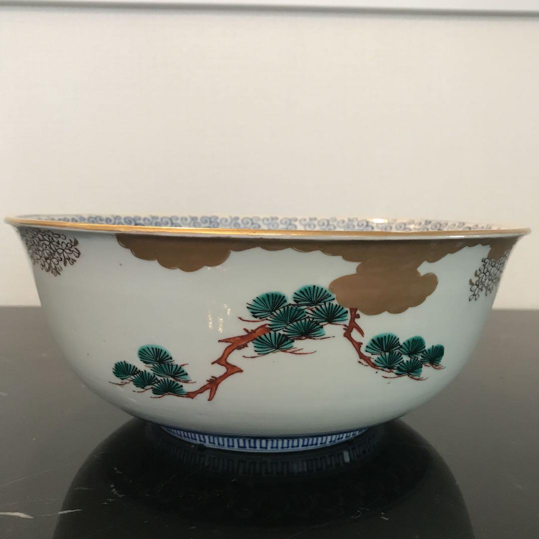 伊万里染錦幕図大鉢 アンティークサムズコレクション姉妹店 古舫庵コレクション＞伊万里染