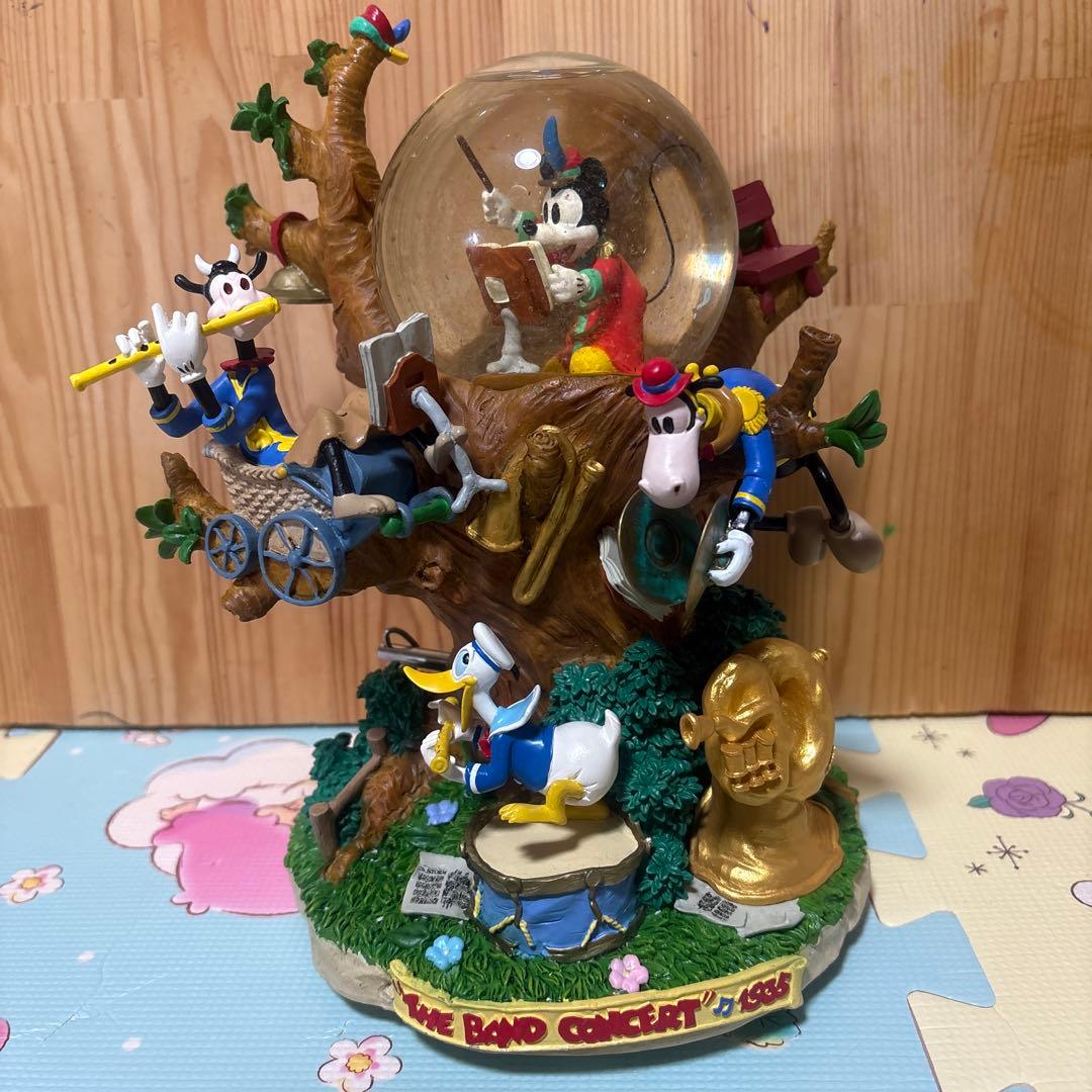 ディズニー スノードーム スノーグローブ ヴィンテージ レトロ Disney - 希少 廃盤品☆ディズニー 美女と野獣 ライトアップ スノー