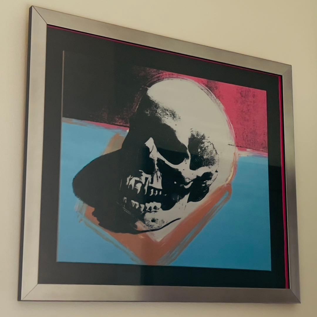 【アンディ・ウォーホル】Skull Exhibition 1976★額装品 額装品/Skull (white) 1976 exhibition（ウォーホル） - メルカリ