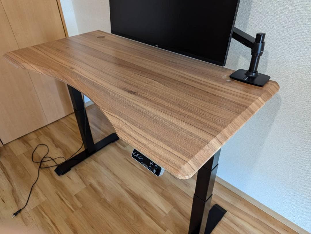 なつさん専用】FLEXISPOT E7セット カーブ型ブラウン天板 - メルカリ