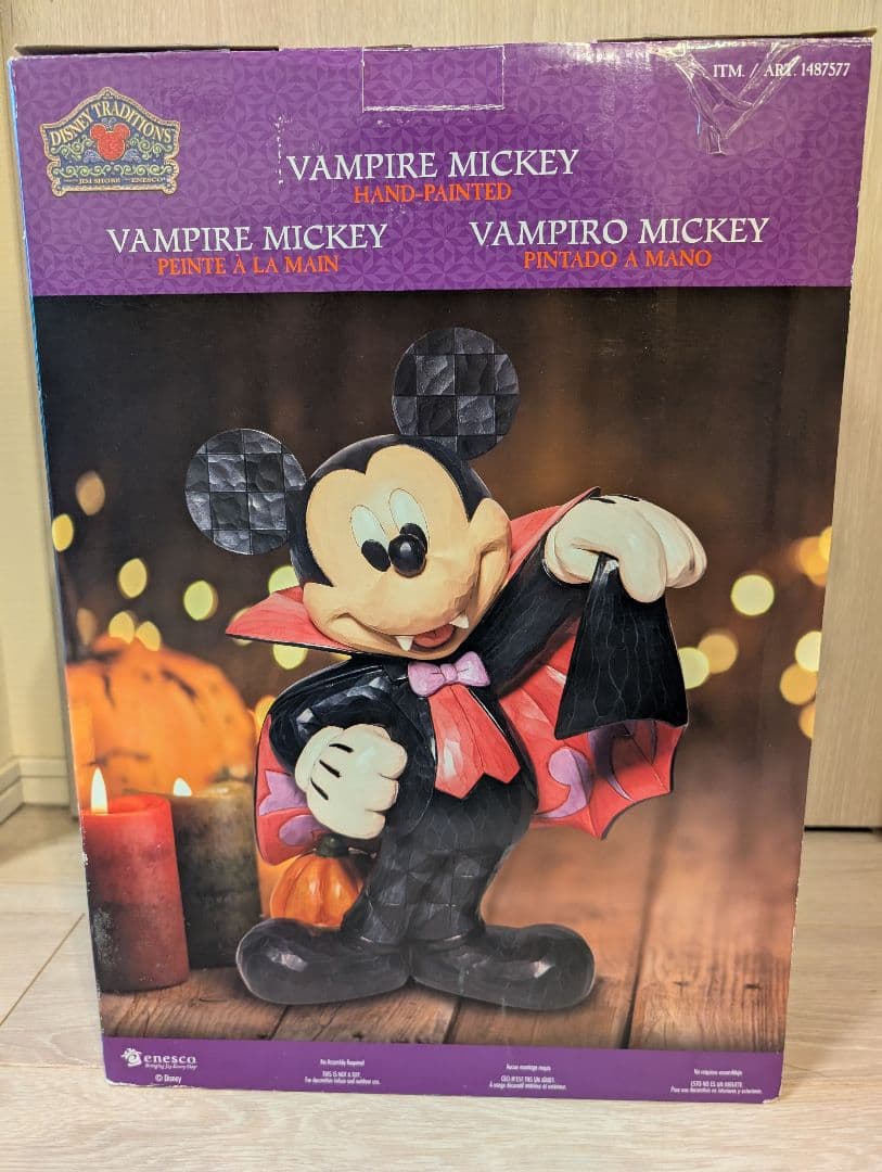 【値下げしました】コストコ　ミッキー　ハロウィン　ヴァンパイア ジムショア ミッキー ドラキュラの置物 | Costco Japan