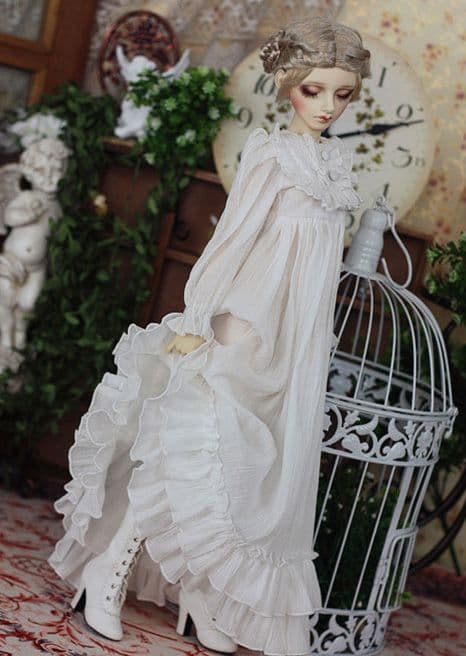 WY03 人形服 ドール服 中世のパジャマ OP ロングワンピース - メルカリ