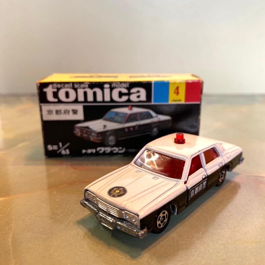 トミカNO.4トヨタクラウンパトカー(大阪・兵庫・京都)3台セット 黒箱