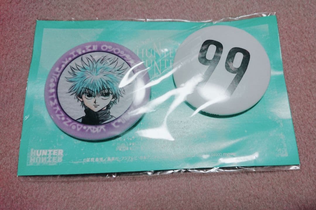 HUNTER×HUNTER ハンター×ハンター ナンバープレート旧缶バッジキルア HUNTER×HUNTER ハンターハンター キルア ナンバープレート - メルカリ
