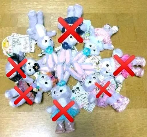 お顔厳選 ＴＤＳ ステラルー ぬいば 2種 ＆ ぬいスト 2種 新品タグ付き ステラルー お顔厳選 ストラップ ディズニー TDS ステラ・ルー
