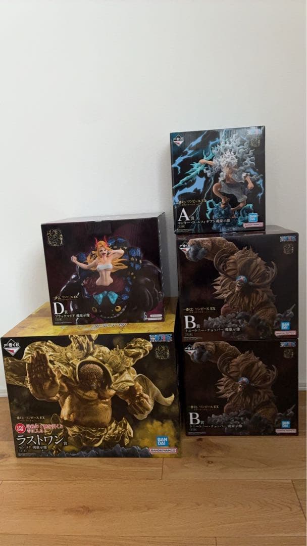 ONE PIECE　A、B、D、ラストワン賞　魂豪示像セット　悪魔を宿す者達 中古】(本体B/箱B)一番くじ ワンピース EX 悪魔を宿す者達 ラストワン