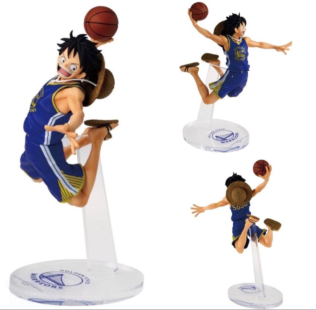 NBAウォリアーズ ルフィ フィギュア ワンピースベースショップ ワンピースベースショップ NBA ウォーリアーズ ルフィ フィギュア 未
