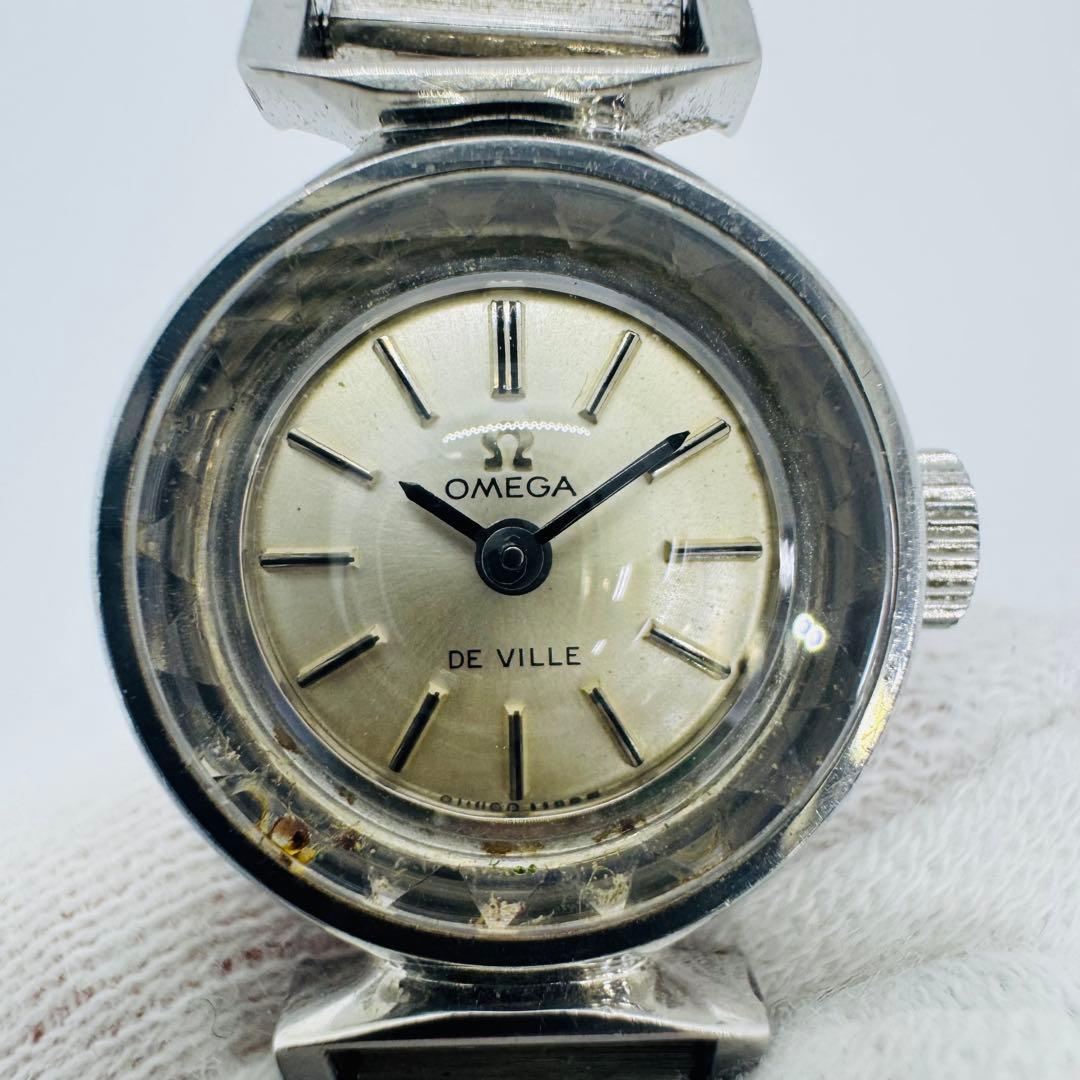 ✨OMEGA✨オメガ✨デビル✨シルバー文字盤✨ヴィンテージ✨腕時計✨ オメガ◇OMEGA◇デビル◇DEVILLE◇二針◇シルバー文字盤◇手巻き式