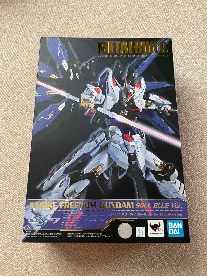 L BUILD ストライクフリーダムガンダム SOUL BLUE 開封 魂ネイション2018開催記念商品】「METAL BUILD ストライクフリーダム