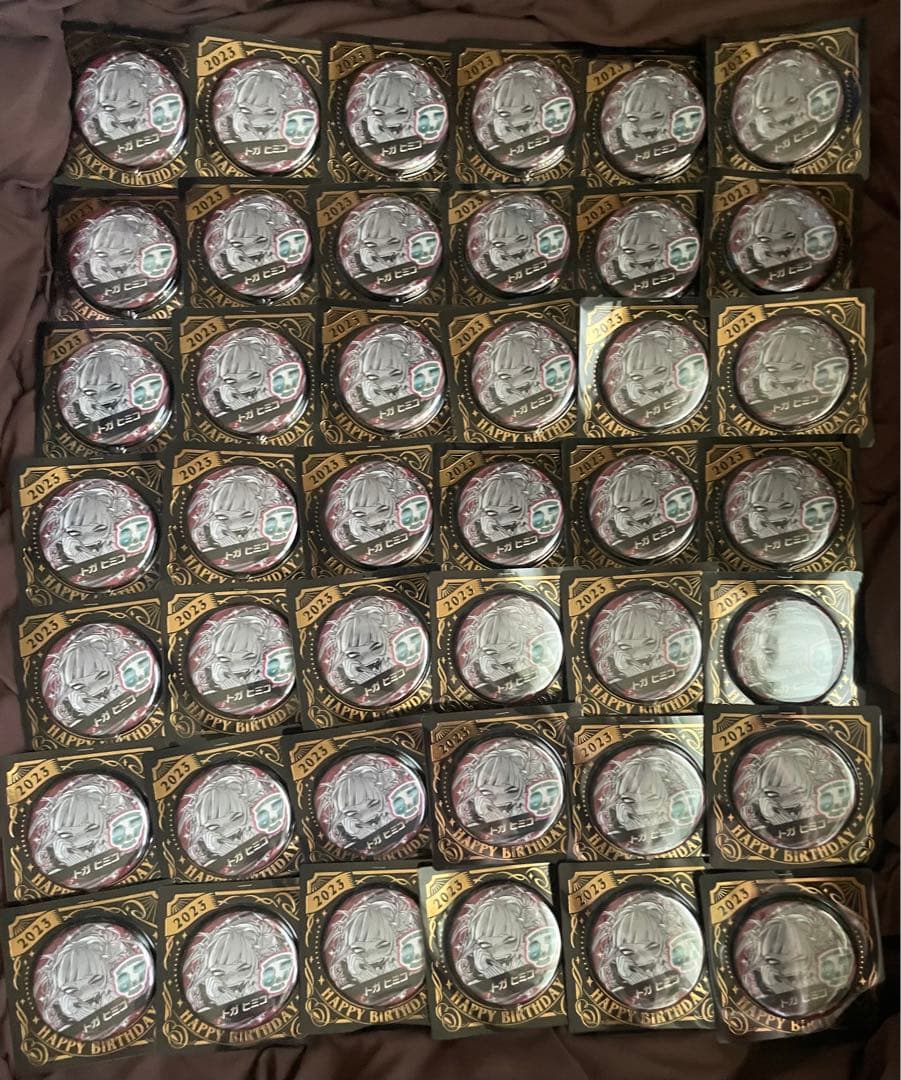 僕のヒーローアカデミア　バースデイ缶バッジ　トガヒミコ 2023 42点 僕のヒーローアカデミア』バースデイ缶バッジ トガヒミコ BE3