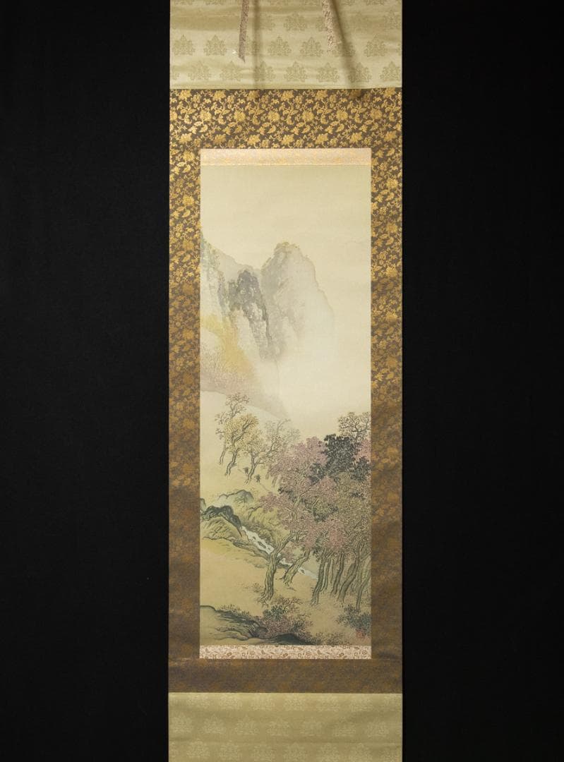 掛軸-372 川合玉堂 秋山帰駄図 印刷工芸作品 - メルカリ