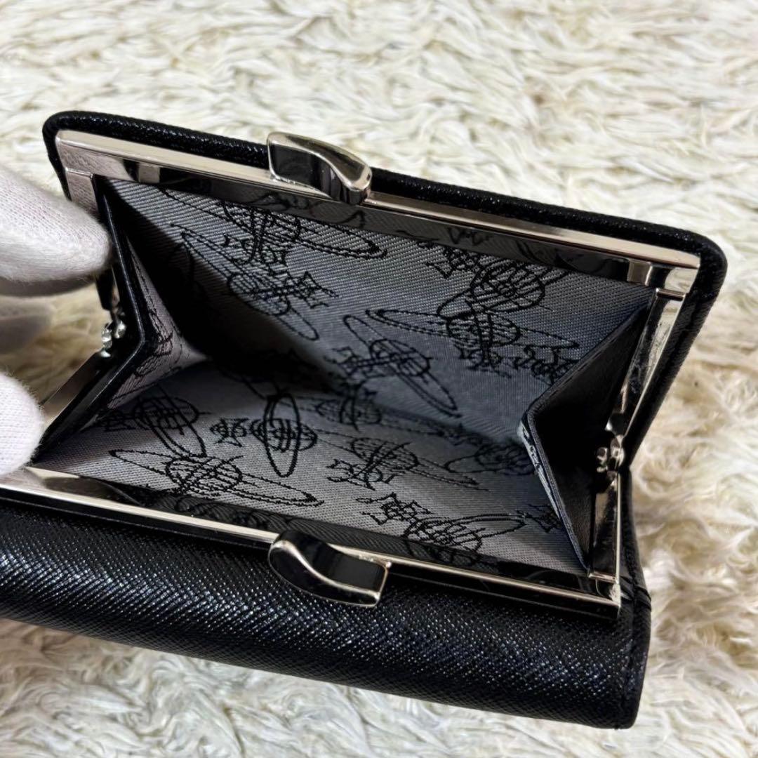 ヴィヴィアンウエストウッド 三つ折り財布 がま口 ディアマンテ