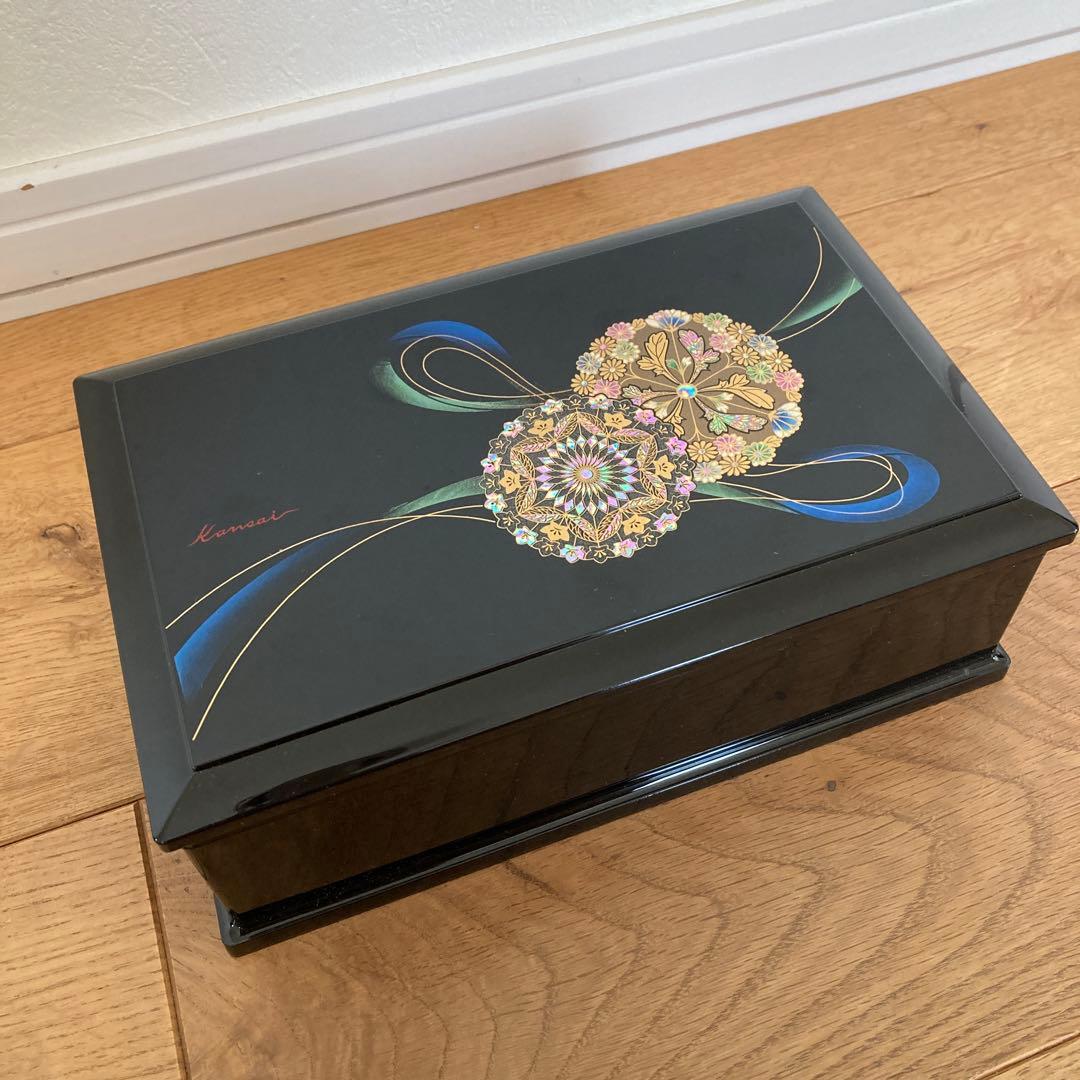 ミタニ 漆器 KANSAI 山本寛斎 オルゴール ジュエリーボックス 宝石箱