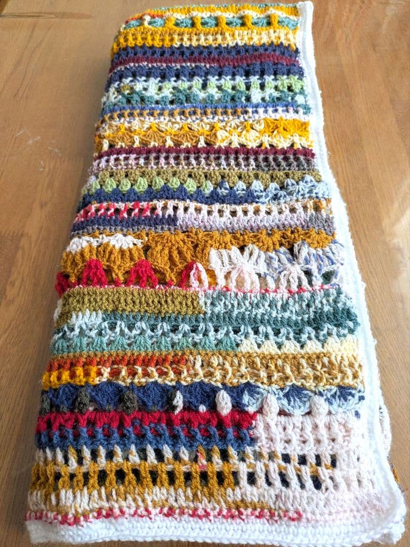 手編み ブランケット マルチカバー レトロポップ アウトドア アジアン