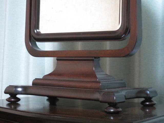 松本民芸家具 ミズメザクラ 無垢材 B型 置鏡 19.2万/ミラー 卓上