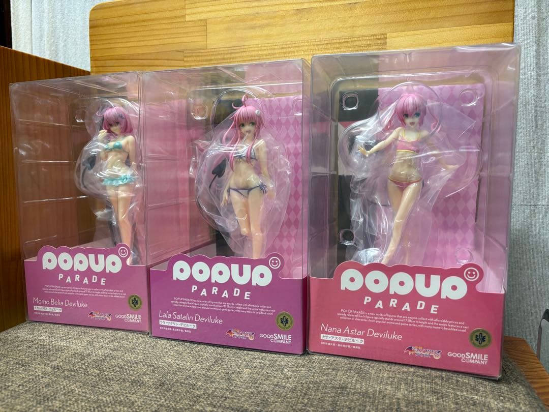 POPUP PARADE ToLOVEる ダークネス モモ ララ ナナ とらぶるダークネス】水着姿が眩しいナナとモモがお手頃価格フィギュア