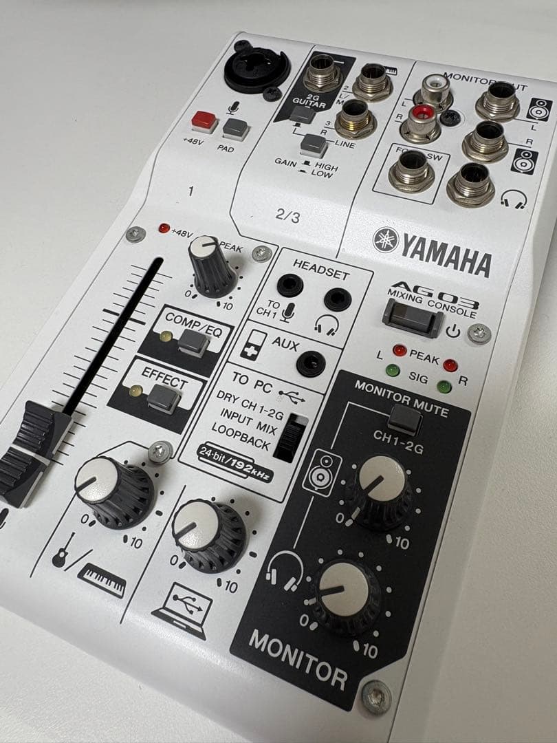 Yamaha AG03 USBオーディオインターフェイス　ヤマハ ヤマハ | AG03 - ウェブキャスティングミキサー - 概要