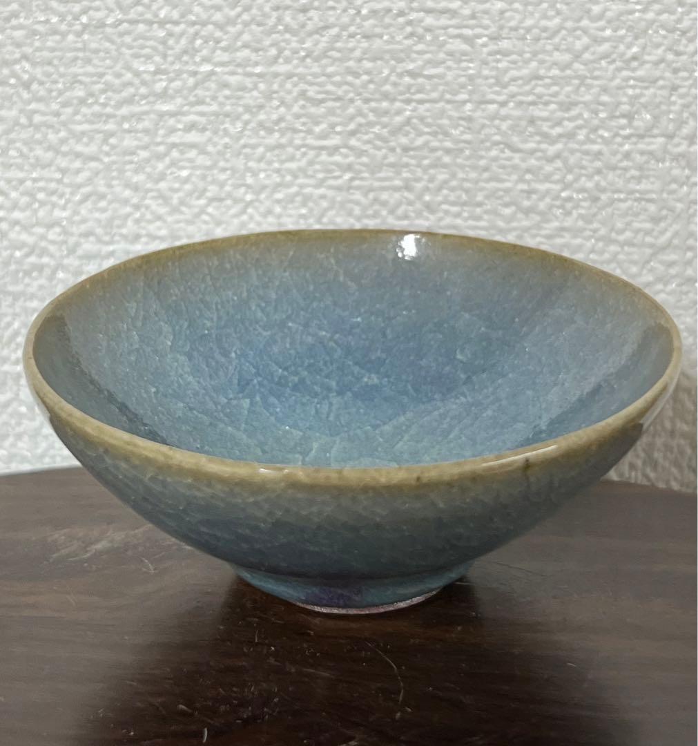 中国古美術　清時代鈞窯釉酒盃　XG2-69 中国古美術 清時代鈞窯釉酒盃 XG2-69 - メルカリ