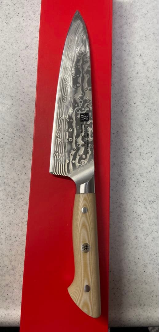 「ひろゆき」ヘンケルス　ダマスカス包丁、カンレン.キリ、刃渡り20㎝ ZWILLING J.A. HENCKELS カンレン キリ シェフナイフ 20cm | ZWILLING