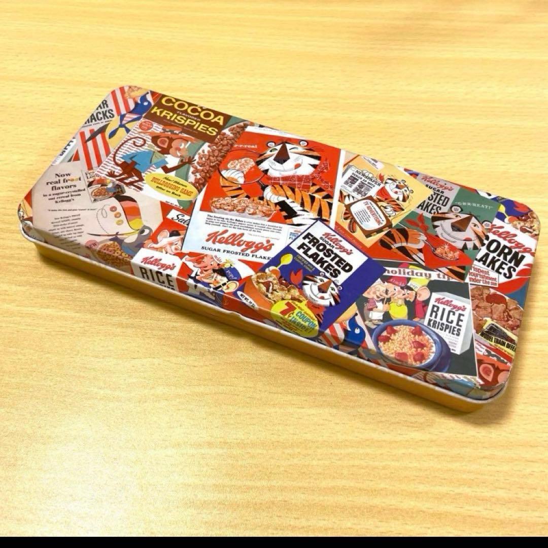 平成レトロ kellogg ケロッグ コーンフロスティ 缶ペンケース - メルカリ
