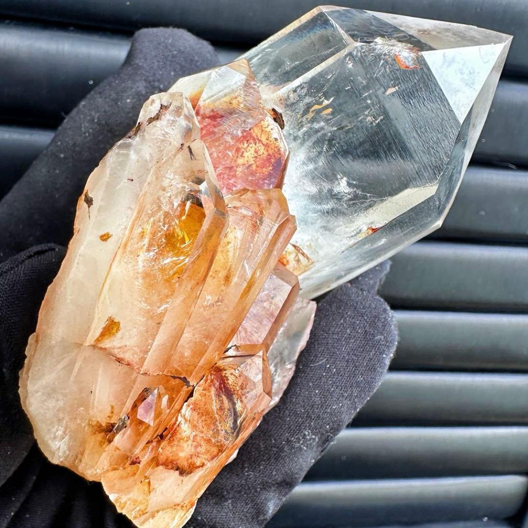 高透明度❗️レインボー♡超綺麗ライモナイト☆パイナップルピンククラスターA1545