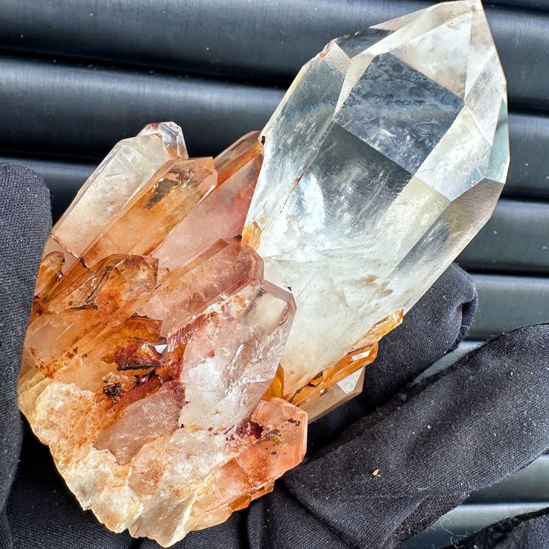 高透明度❗️レインボー♡超綺麗ライモナイト☆パイナップルピンククラスターA1545