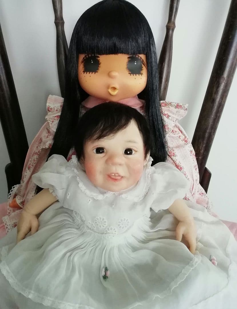 稀少!!黒髪ロングヘアーの超～♥️可愛いジェジェちゃん☆リボーンドールのお友達に